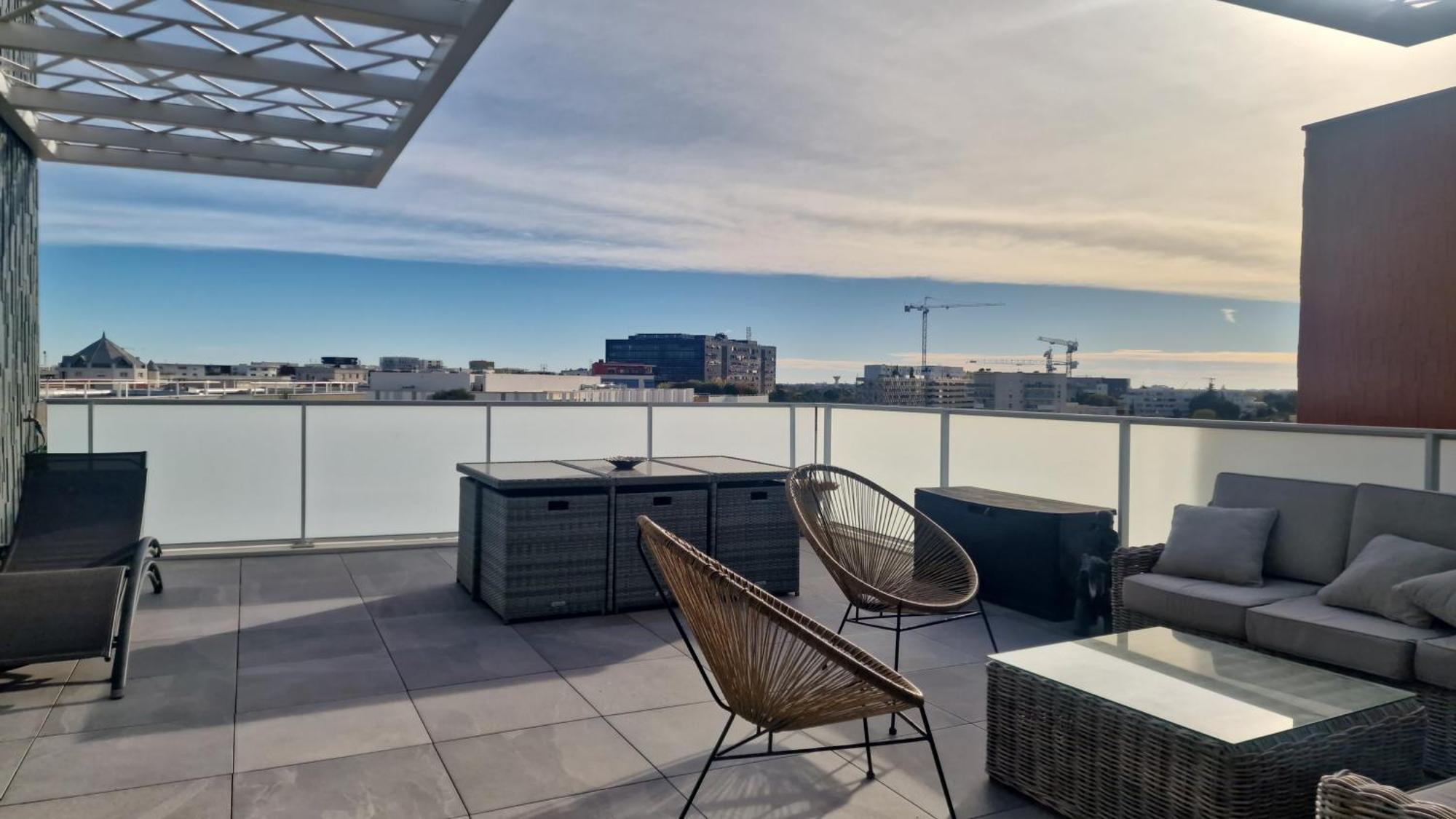 Toit-Terrasse Avec Vue Magnifique Sur Montpellier Apartment Exterior foto